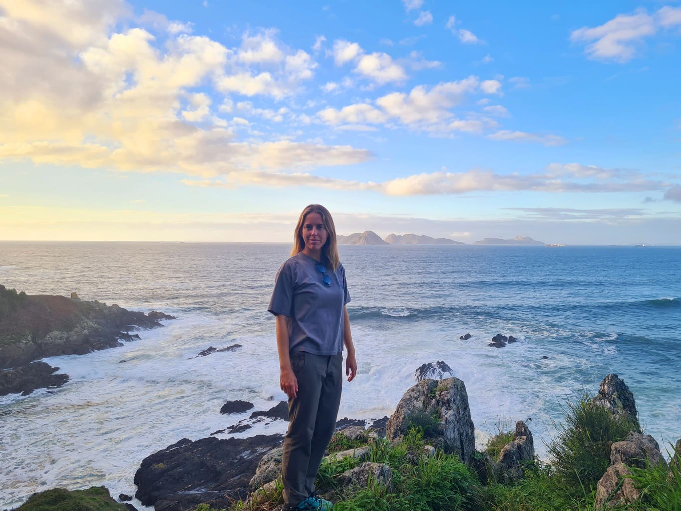 Jade Irisarri en mirador de Galicia